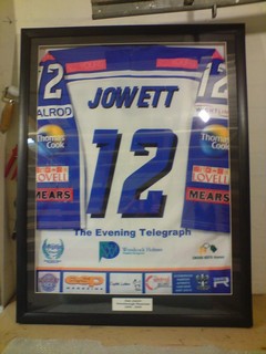Peterborough Phantons Ice Hockey shirt framing.